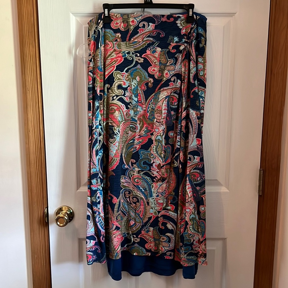 Layered skirt.